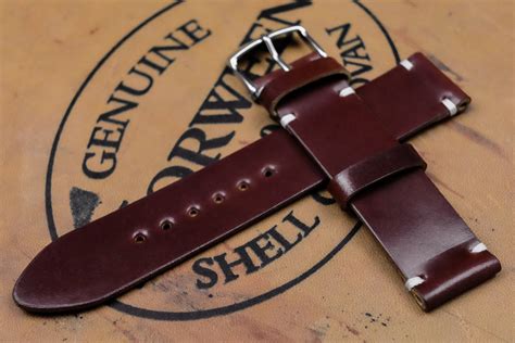 panerai shell cordovan strap watch band|horween shell cordovan leather strap.